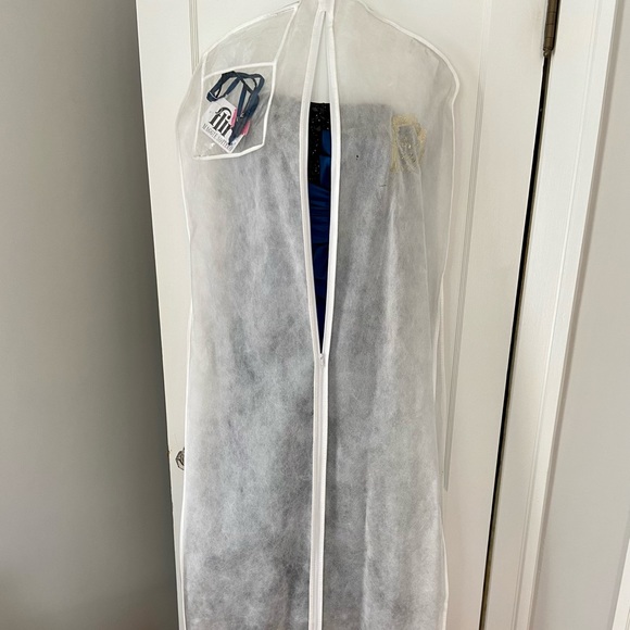 Maggie Sottero Prom Dress - Blue Shimmery/Sequin Gown - Picture 6 of 13